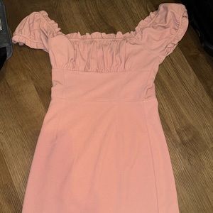 KENDALL & KYLIE pink fitted dress